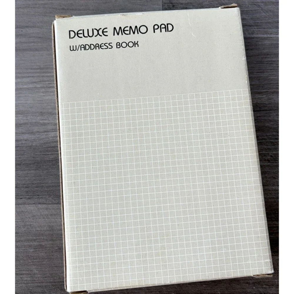 VTG 70s Masio Deluxe Memo Pad Address Book New Deadstock 5x7